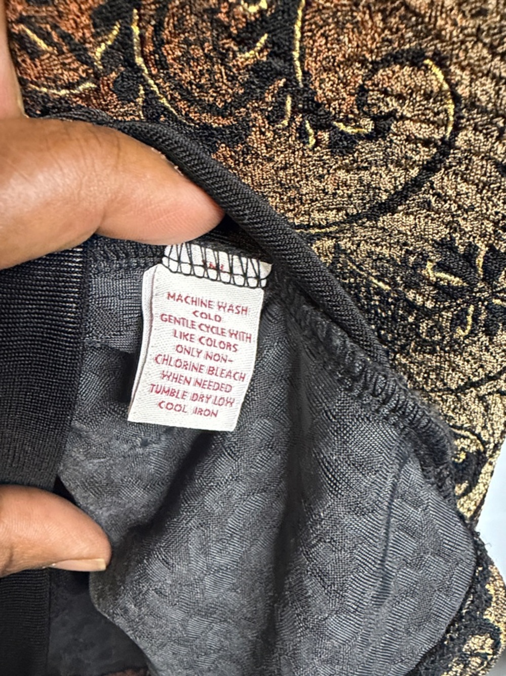JM Collection Multicolor Paisley Jacket - Picture 9 of 11
